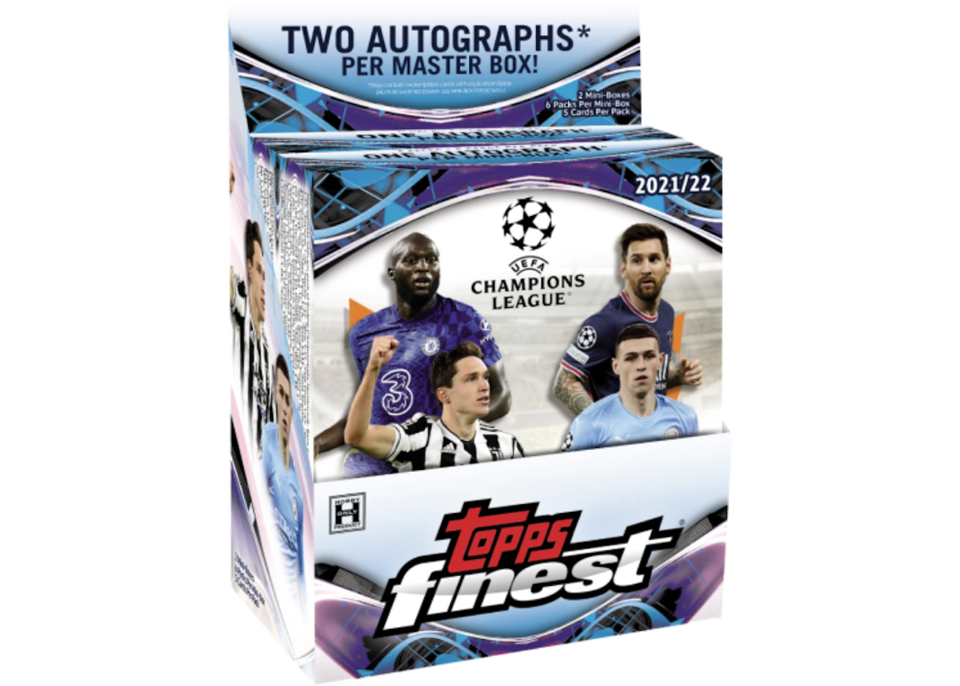 2021-22 Topps Finest UEFA Champions League Soccer Hobby Box